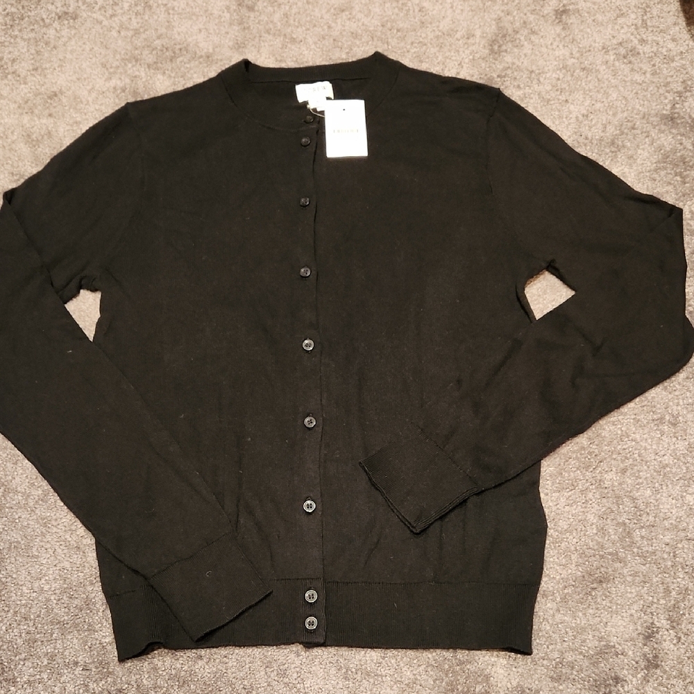 J.Crew Black Cardigan Sweater